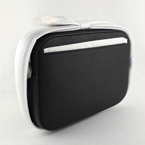 Michael Kors Jet Set Small Saffiano Leather Crossbody Bag Gold Tone Hardware - Picture 7 of 13